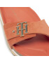 Tommy Hilfiger Natikači Th Molded Footbed Flat Sandal FW0FW06244 Oranžna - Pepit.si