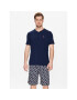 Tommy Hilfiger Pižama Print UM0UM02810 Mornarsko modra Regular Fit - Pepit.si