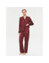 Tommy Hilfiger Pižama UW0UW04830 Bordo rdeča Relaxed Fit - Pepit.si