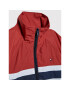 Tommy Hilfiger Prehodna jakna Colourblock KG0KG06365 D Bordo rdeča Regular Fit - Pepit.si