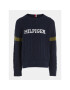 Tommy Hilfiger Pulover Monotype KB0KB08513 Mornarsko modra Regular Fit - Pepit.si