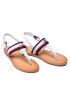 Tommy Hilfiger Sandali Corporate Webbing Flat Sandal FW0FW06232 Bela - Pepit.si