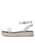 Tommy Hilfiger Sandali Rope Flatform FW0FW07019 Écru - Pepit.si