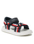 Tommy Hilfiger Sandali Stripes Sandal T3B2-32905-1355 S Mornarsko modra - Pepit.si