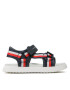 Tommy Hilfiger Sandali Stripes Sandal T3B2-32905-1355 S Mornarsko modra - Pepit.si