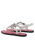 Tommy Hilfiger Sandali Th Geo Print Flat Sandal FW0FW06229 Bela - Pepit.si