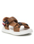 Tommy Hilfiger Sandali Velcro Sandal T3B2-32256-0208 S Rjava - Pepit.si