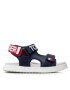 Tommy Hilfiger Sandali Velcro Sandal T3B2-32257-0208 S Mornarsko modra - Pepit.si