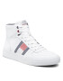 Tommy Hilfiger Superge Core Corporate High Leather Flag FM0FM03939 Bela - Pepit.si