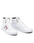 Tommy Hilfiger Superge Core Corporate High Leather Flag FM0FM03939 Bela - Pepit.si