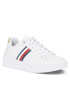 Tommy Hilfiger Superge Elevated Global Stripes Sneaker FW0FW07446 Bela - Pepit.si