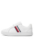 Tommy Hilfiger Superge Essential Court Sneaker Stripes FW0FW07779 Bela - Pepit.si