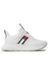 Tommy Hilfiger Superge Flag Low Cut Lace-Up T3A9-32747-0308100 M Bela - Pepit.si