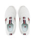 Tommy Hilfiger Superge Flag Low Cut Lace-Up T3A9-32747-0308100 M Bela - Pepit.si