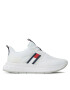 Tommy Hilfiger Superge Flag Low Cut Lace-Up T3A9-32747-0308100 S Bela - Pepit.si