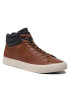 Tommy Hilfiger Superge High Premium Leather Felt Vulc FM0FM03269 Rjava - Pepit.si