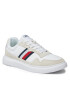 Tommy Hilfiger Superge Light Cupsole Lth Mix Stripes FM0FM04889 Bela - Pepit.si