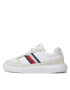 Tommy Hilfiger Superge Light Cupsole Lth Mix Stripes FM0FM04889 Bela - Pepit.si