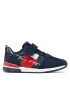 Tommy Hilfiger Superge Low Cut Lace-Up Velcro Sneaker T1B4-32234-1040 S Mornarsko modra - Pepit.si