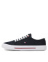 Tommy Hilfiger Tenis superge Core Corporate Vulc Canvas FM0FM04560 Mornarsko modra - Pepit.si