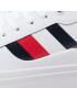 Tommy Hilfiger Tenis superge Core Stripes Vulc Leather FM0FM04140 Bela - Pepit.si