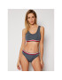 Tommy Hilfiger Top nedrček Bralette UW0UW02388 Mornarsko modra - Pepit.si