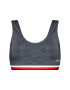 Tommy Hilfiger Top nedrček Bralette UW0UW02388 Mornarsko modra - Pepit.si