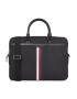 Tommy Hilfiger Torba za prenosnik Th Coated Canvas Computer Bag AM0AM11531 Črna - Pepit.si