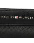 Tommy Hilfiger Torbica za okrog pasu Th Pique Pu Mini Crossover AM0AM11313 Črna - Pepit.si