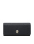 Tommy Hilfiger Velika ženska denarnica Th Emblem Lrg Flap Wallet AW0AW14651 Mornarsko modra - Pepit.si