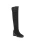 Tommy Hilfiger Visoki Škornji Th Belt Suede Overknee Boot FW0FW06767 Črna - Pepit.si