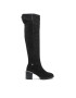 Tommy Hilfiger Visoki Škornji Th Belt Suede Overknee Boot FW0FW06767 Črna - Pepit.si