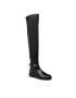 Tommy Hilfiger Visoki Škornji Th Hardware Overknee Boot FW0FW06057 Črna - Pepit.si