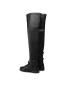 Tommy Hilfiger Visoki Škornji Th Hardware Overknee Boot FW0FW06057 Črna - Pepit.si