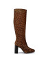 Tommy Hilfiger Zimski škornji Th Hair Calf High Heel Long Boot FW0FW05169 Rjava - Pepit.si