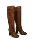 Tommy Hilfiger Zimski škornji Th Hair Calf High Heel Long Boot FW0FW05169 Rjava - Pepit.si