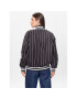 Tommy Jeans Bomber jakna Pinstripe Letterman DW0DW15336 Črna Relaxed Fit - Pepit.si