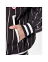 Tommy Jeans Bomber jakna Pinstripe Letterman DW0DW15336 Črna Relaxed Fit - Pepit.si