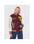 Tommy Jeans Bomber jakna Tjw Letterman DW0DW14293 Bordo rdeča Relaxed Fit - Pepit.si