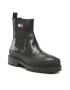 Tommy Jeans Gležnjarji Chelsea Foxing Detail Chelsea Boot EM0EM01062 Črna - Pepit.si