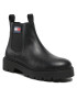 Tommy Jeans Gležnjarji Chelsea Heritage Branding Chelsea Boot EM0EM01058 Črna - Pepit.si