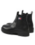 Tommy Jeans Gležnjarji Chelsea Heritage Branding Chelsea Boot EM0EM01058 Črna - Pepit.si