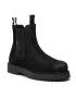 Tommy Jeans Gležnjarji Chelsea Suede Chelsea Boot EM0EM00829 Črna - Pepit.si