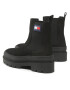 Tommy Jeans Gležnjarji Chelsea Womens Chelsea Foxing Boot EN0EN01921 Črna - Pepit.si