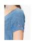 Tommy Jeans Jeans obleka Chambray DW0DW15674 Modra Relaxed Fit - Pepit.si