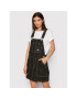 Tommy Jeans Jeans obleka Stitch Dungaree DW0DW11858 Črna Regular Fit - Pepit.si