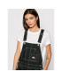 Tommy Jeans Jeans obleka Stitch Dungaree DW0DW11858 Črna Regular Fit - Pepit.si