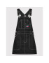 Tommy Jeans Jeans obleka Stitch Dungaree DW0DW11858 Črna Regular Fit - Pepit.si