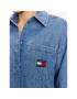 Tommy Jeans Jeans obleka Tjm Badge Denim DW0DW15180 Modra Oversize - Pepit.si