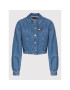 Tommy Jeans Jeans srajca Badge Denim DW0DW11893 Mornarsko modra Regular Fit - Pepit.si